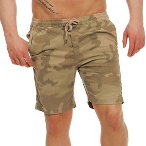 Urban Classics heren camouflage joggingbroek shorts, meerkleurig (Sand Camouflage 00867)