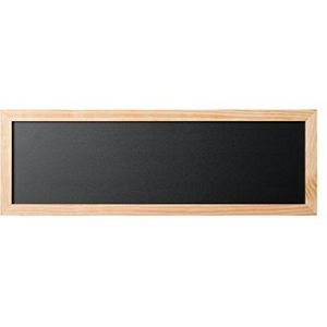 Bi-Office Back2Chalk Essentials krijtbord, grenen, 20 x 60 cm, zwart