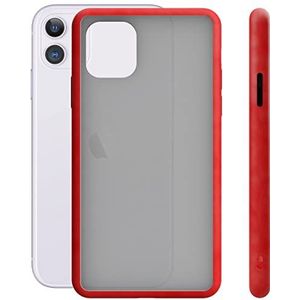 KSIX smart your tech Beschermhoes voor iPhone 11, halfstijf, rood