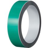 Durable 471502 magneetband, zacht, zelfklevend, op maat te snijden, rol, lengte 5 m, breedte 35 mm, wit lint (groen lint)