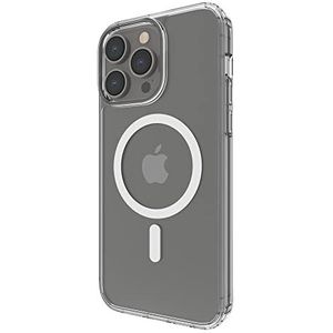 Belkin MagSafe beschermhoes voor iPhone 14 Pro Max (transparante en magnetische hoes, geïntegreerde magneten, randen, camerabescherming/camerabescherming, compatibel met MagSafe-opladers)