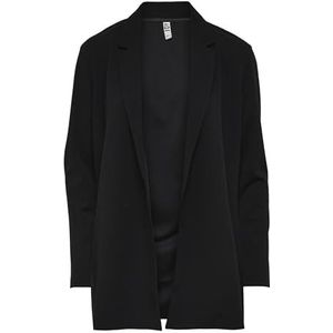 JACQUELINE de YONG dames blazer lang, zwart.