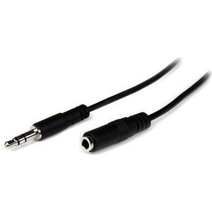 StarTech.com Jack kabel 3,5 mm mannelijk/vrouwelijk – verlengkabel voor hoofdtelefoon stereo mini-jack – verlengkabel 3,5 mm M/F – 2 m (MU2MMFS)