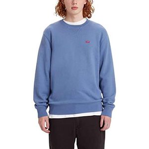 Levi's New Original Crew Sweatshirt voor heren, 1 stuk, Maanlicht Blauw