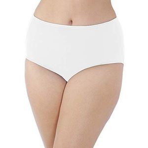 Vanity Fair Dames Illumination Brief Plus Size Panty Slip, Star White