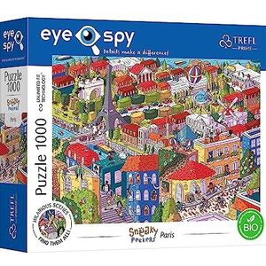 Trefl Prime – UFT Eye-Spy Puzzel Imaginary Cities: Parijs, Frankrijk – 1000 elementen, verrassende details, grappige scènes, biologisch, ECO, creatief entertainment voor volwassenen en kinderen vanaf 12 jaar