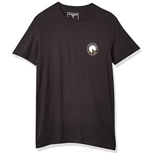 Jack & Jones Jcoisiah Tee Ss Crew Neck Fst T-shirt met korte mouwen voor heren, Zwart bedrukt: klein klimmen