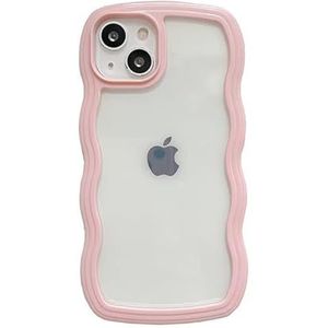 Yooface Coque 【iphone14】, Protection de l'appareil Photo Grade Militaire Test de Chute Transparent Dentelle Antichoc Protection Cas de téléphone【Silicone Souple Ultra】 6,1 Pouces - 【Rose】