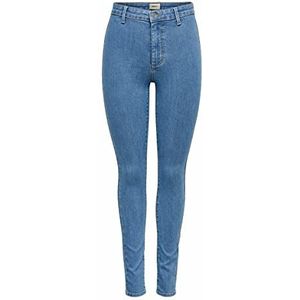 ONLY OnlBlush Highwaisted jeans voor dames, slim fit, Jeansblauw licht