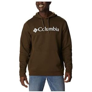 Columbia Sweat à capuche Trek Homme, Vert olive/Logo empilé CSC, XL