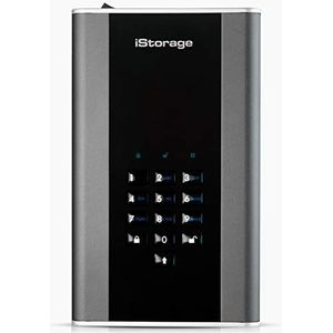 iStorage diskAshur DT2 1TB Secure Encrypted Desktop Hard Drive FIPS Level-3 Password Protected Stof/Water Resistant. IS-DT2-256-1000-C-X