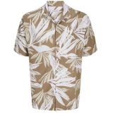 JJEJEFF Tropical AOP Resort SN PLS T-shirt, Kaki, 5XL grande taille