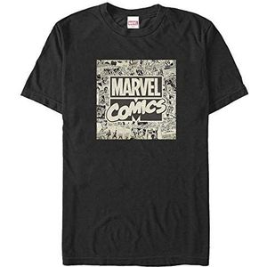 Marvel Unisex Avengers Classic Logo Organic T-Shirt Korte Mouw Zwart XXL, SCHWARZ