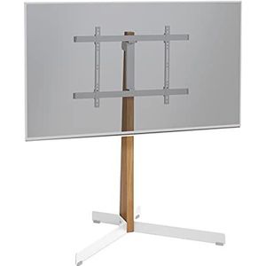 Vogel's TVS 3695 TV beugel eiken en staal voor 40-77 inch televisie max. 50 kg draaibaar tot 90° VESA 600x400 wit