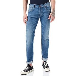 Pioneer Rando Jeans voor heren, destroyed buffes lichtblauw