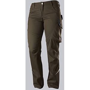 BP 1981-570-48-44l dames werkbroek fijn silhouet 250g/m² stretch stofmix bruin 44L