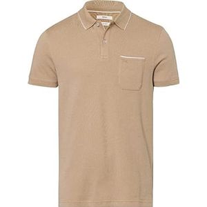 BRAX Style Paddy Two Tone Piqué Polo À Double Ton Sportif Homme, Beige, XXL