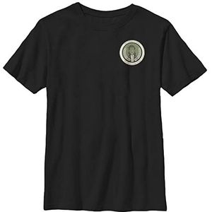 Marvel Badge Loki T-shirt voor heren (1 stuk), zwart.