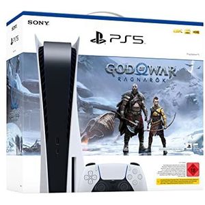 Sony PlayStation 5, CFI-1216A, 825GB SSD, Disc Edition, White + God of War Ragnarok Voucher