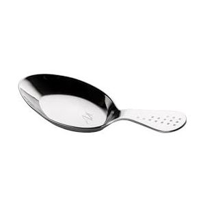 PIAZZA - 6 serveerlepels voor voedselvingers, vaatwasmachinebestendig roestvrijstalen bestek voor bouillon, bestekset voor 6 personen met aperitief lepel, accessoires