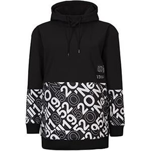 O'NEILL Dames softshelljas hoodie sneeuw (3 stuks) kleurblok zwart, M-L, Zwart blok