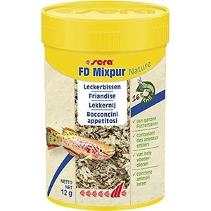 Sera FD Mixpur – 100 ml – mix van lekkernijen voor het gezelschapsvijver, dankzij een bijzonder uitgebreid productieproces zonder ongedierte en ziekteverwekkers.