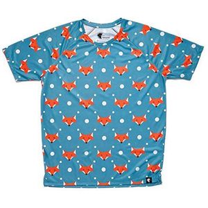Hoopoe Grappige loopsokken voor heren en dames, 2 paar naadloze thermische loopsokken, blauw, 36-45