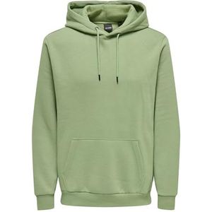 ONLY & SONS Onsceres Noos Hoodie Sweatshirt met capuchon voor heren, Hedge groen