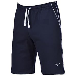 Trigema heren shorts met bies, blauw (Navy 046)