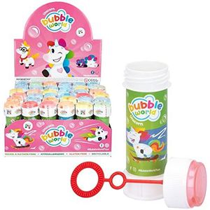 DULCOP - Pak met 36 eenhoorn-zeepbellen - 60 ml - 047815PA - Veelkleurig - Kunststof - Officiële licentie - Kinderspeelgoed - Outdoor spel - Vanaf 3 jaar