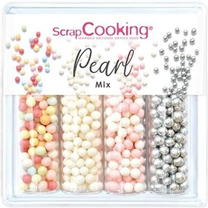 SCRAP COOKING - Zoete decoraties Pearl Mix 56 g – decoraties, parels, gebak, desserts, cakes, koekjes, cupcakes, verjaardagen, blauw