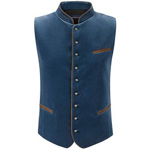 Stockerpoint Weste Ricardo heren traditioneel vest, blauw (rookblauw)., 56