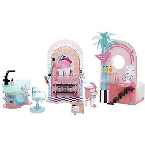 LOL Surprise Shine On Salon & Spa & + 65 verrassingen met water en licht, bevat 1 functionele waterval, 1 lichtspiegel en 1 complete 360° set, leuk cadeau voor kinderen vanaf 4 jaar