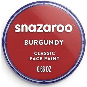 Snazaroo - Verf voor gezicht en lichaam, make-up voor gezicht en vermomming, voor kinderen en volwassenen, blush 18 ml, kleur bordeaux