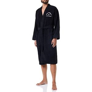 KARL LAGERFELD Uniseks badjas, uniseks, met logo-adres, heren, zwart, maat M, zwart.