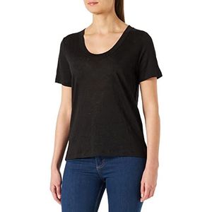 Part Two Piepw Ts T-shirt voor dames, relaxed fit, zwart.