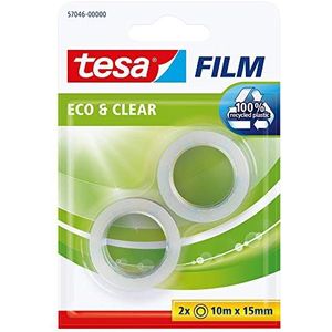 Tesa Eco&Clear plakband, 10 x 15 mm, 2 rollen