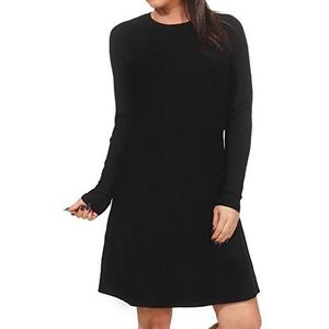 VERO MODA Vmnancy Ls Knit Dress Noos Damesjurk, zwart.