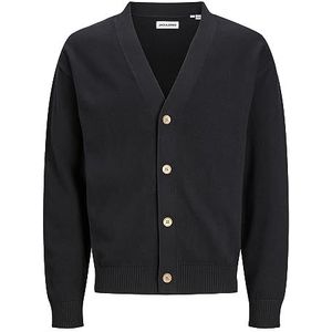 Jack & Jones Jjemiles Knit Cardigan Sn Cardigan voor heren, zwart.