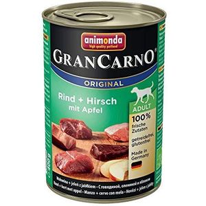 animonda GranCarno Original Volwassenen rundvlees met hart en appel, per stuk verpakt (1 x 400 g)
