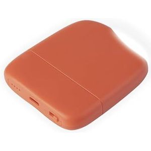 Xoopar - Ice-Powerbank - Externe batterij 5000 mAh met geïntegreerd aanraaklicht geschikt voor alle universele smartphones van GRS gecertificeerd gerecycled kunststof - Oranje