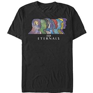 Marvel The Eternals Unisex T-shirt met korte mouwen, zwart, XXL, SCHWARZ