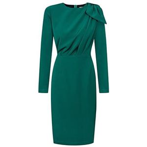 Swing Fashion Dames Bridget | Elegant | Potloodjurk | Zakelijke jurk | Avondjurk | Cocktailjurk | Vintage jurken | Knielengte | Lange mouwen, groen, L, Groen