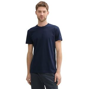 TOM TAILOR T-shirt basique ajusté pour homme, 10668 – Sky Captain Blue., 3XL