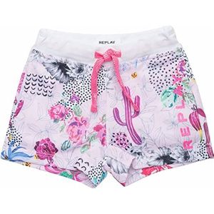 Replay baby shorts voor meisjes, 010 All Over Pink Tropics