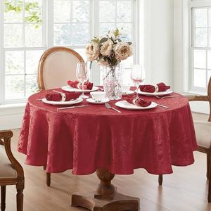 Elrene Tafelkleed damast polyester rood 178 cm