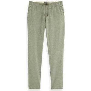 Scotch & Soda Seasonal Core – Warren Pantalon de jogging en coton sergé, Army 300, 28W / 30L