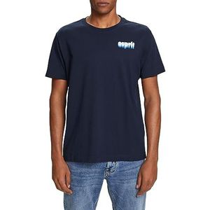 ESPRIT 083cc2k304 T-shirt voor heren, Navy Blauw