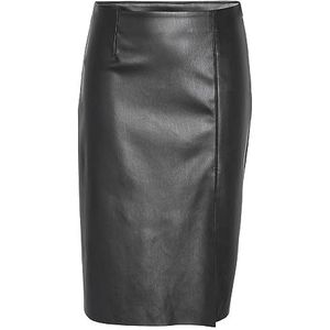 NMCLARA HW SLIT MIDI LENGTH SKIRT NOOS, Noir, S