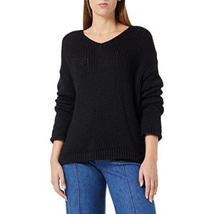 HUGO Sestrelly Knitted_Dames Sweater Zwart 1, S, Zwart 1
